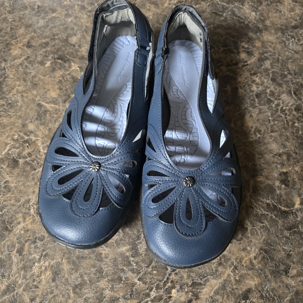 JBU By Jambu Magnolia Mary Jane Blue Flats Women's Shoes 9M Comfort Casual Boho - Picture 4 of 5